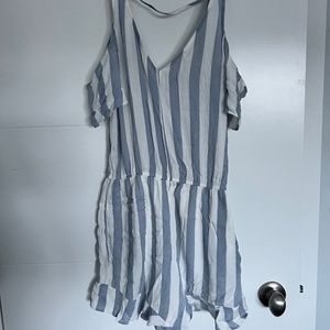 Striped romper